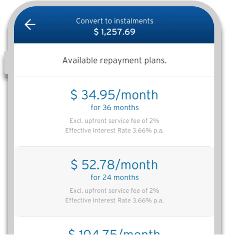 Citi FlexiBill - Convert your credit card statement retail balance into installments