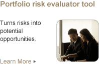 Portfolio risk evaluator tool. Turns risks into potential opportunities.